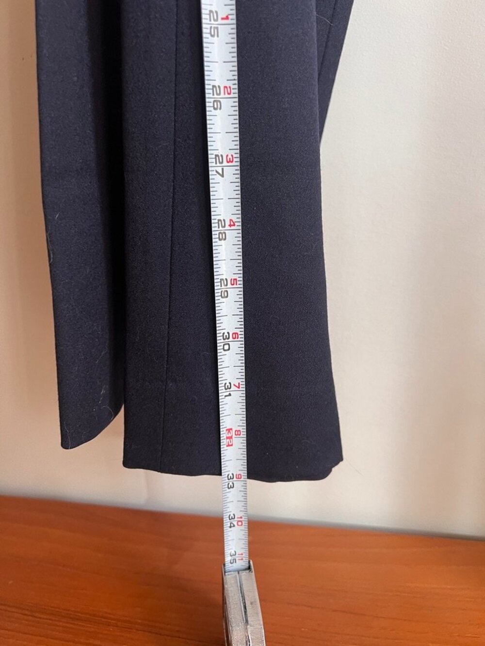 Ralph Lauren Black Label Navy, Wool Blend Wide Leg Trousers | Size 2 - Picture 11 of 11